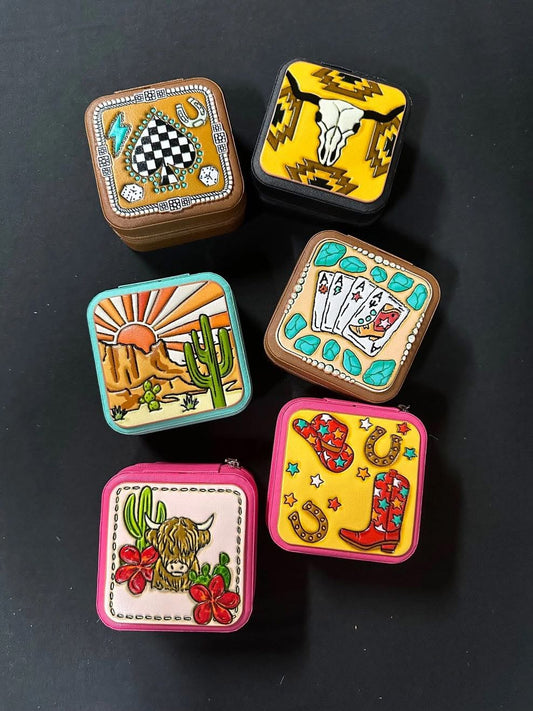 Genuine leather jewelry box